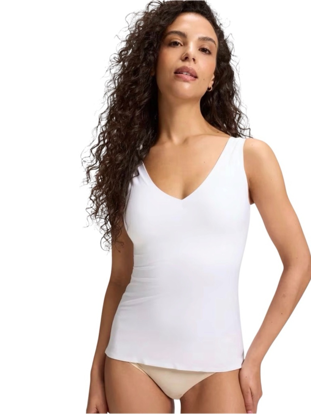 NEW Soma Lightweight Super Soft Luxe Enbliss Tank with built in bra, White, XXL